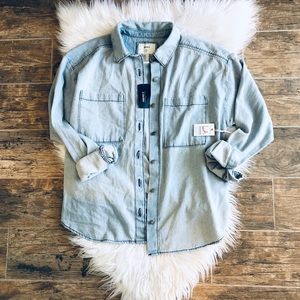 Forever 21 Jean long sleeve button down